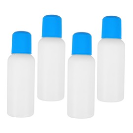 KICHOUSE 4Pcs Refillable Plastic Liquid Applicator Bottles with Sponge Head Design for Easy Application of Glue Essential Oils and More for Travel and Craft Use
