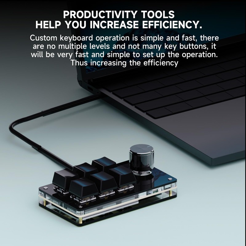 SIKAI CASE Programmable Macro Keyboard,6 Key Macro Mechanical Gaming Macro