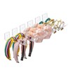 6pcs Acrylic Headband Holder Wall Clear Hanging Headband Organizer Storage