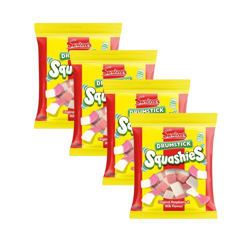 Squashies Drumsticks Sharing Bag Bundle - Original Raspberry & Mik