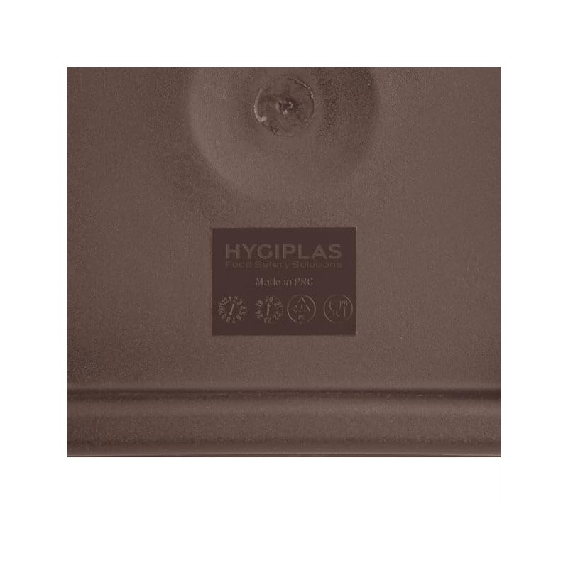 Hygiplas Square Brown Lid to fit - Medium 5.5/7Ltr