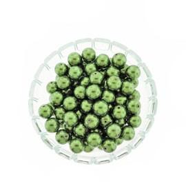 Unbranded Round Resin Beads 14mm - Bright Green - 25 Beads - BD2480