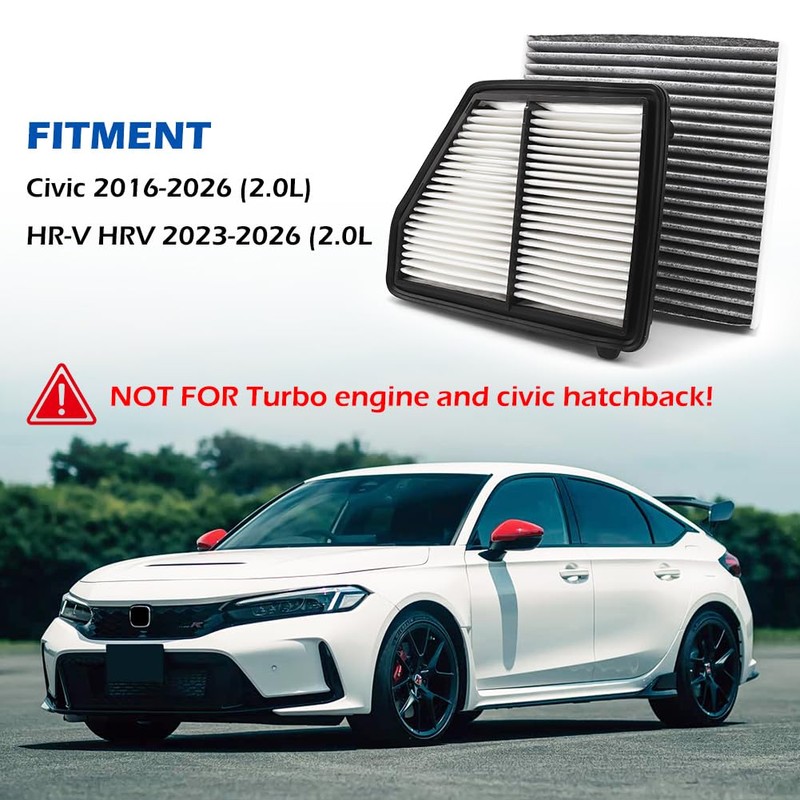 CA12051 CF11182 Engine and Cabin Air Filter Set with Activated