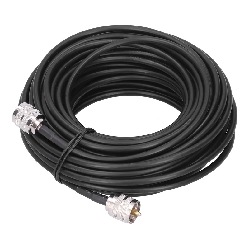 RF Coaxial Cable Black UHF Male to PL259 Electronic Converter