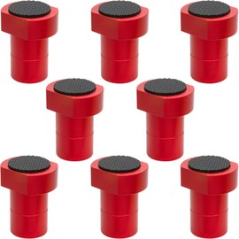 8-Pack 3/4 Inch (19mm) Aluminum Bench Dogs - Non-Slip Woodworking Bench Clamp Accessories for Dog Hole Clamping(Red)