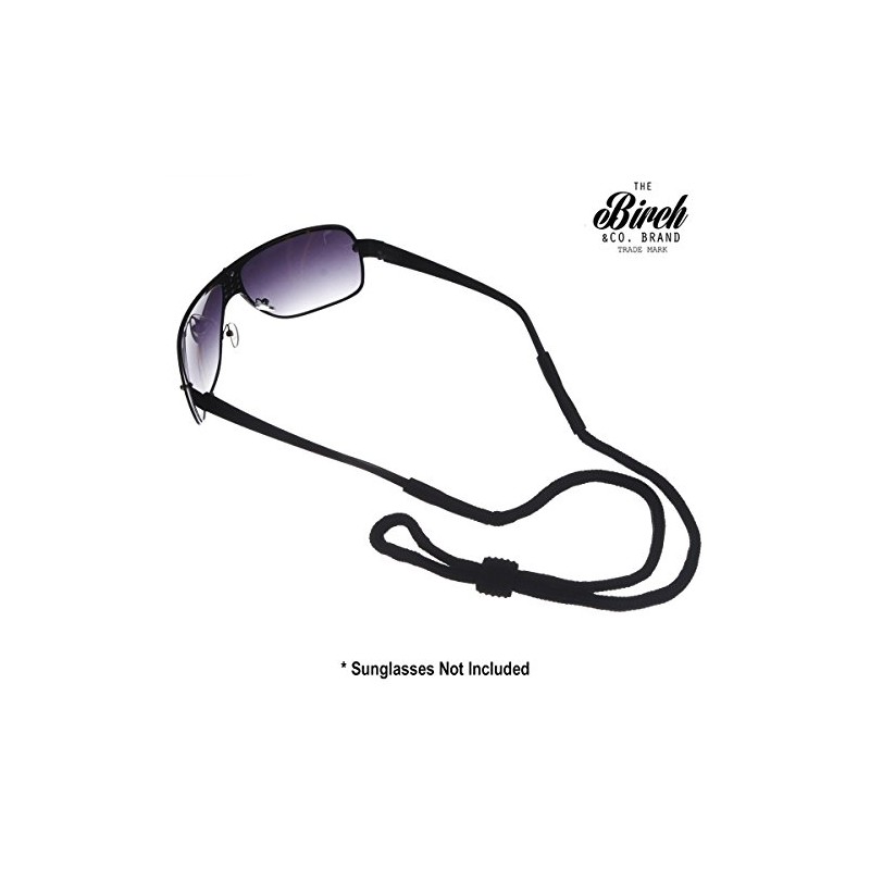 BIRCH's Black Sports Safety Glasses Sunglasses Holder Eyeglasses Neck Cord