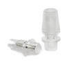 Clamping Nipple for Textile Cable, Strain Relief, Transparent, M10 x