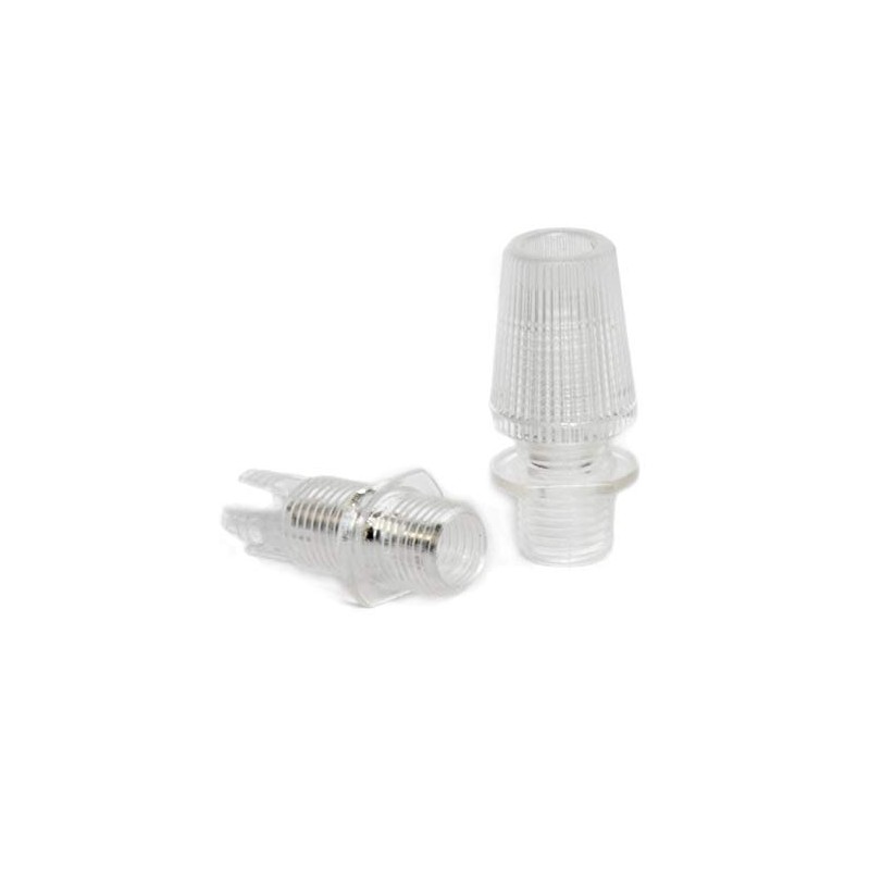 Clamping Nipple for Textile Cable, Strain Relief, Transparent, M10 x