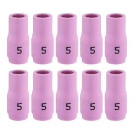 HARFINGTON 10pcs Nozzles Ceramic Shield Cup 5# 13N09 Welding Torch Tip Torch Consumables Accessory for TIG Welding Torch WP-9/20/25 Series