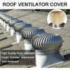 Qnboor Turbine Roof Vent Cover,Turbine Ventilator Protector Shield 20"x20"inches(51cm*51cm) Waterproof