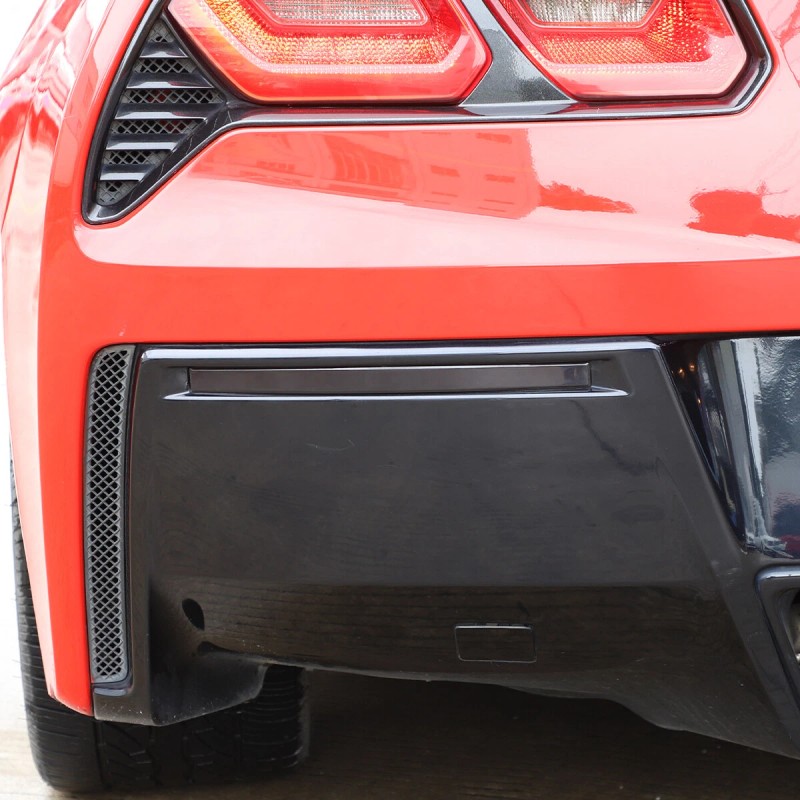 cartiangous Fit For Corvette C7 2014-2019 Smoked Black ABS Rear