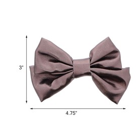 Holiday Hair Bow Shiny Foil 4.75 inch for Women and Girls - Bronze