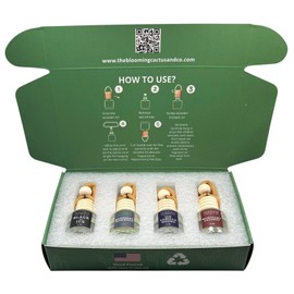 4 Pack Air fresheners | Long lasting car air fresheners, Hand-made in USA | Small room diffuser | Small Business Woman Owned. (8 ml Fresh & Earthy Pack Mix)