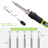 100W Portable Adjustable Temperature Soldering Iron Kit with Ceramic Heater,