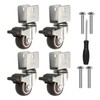 PATIKIL 1.5" Swivel Caster Wheels with 7/9" U Bracket, 4