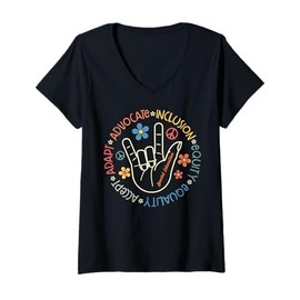 Womens Special Education Teacher Inspirational SPED Teachers Autism V-Neck T-Shirt