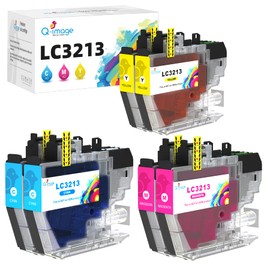 Q-image LC 3213 LC 3211 Printer Cartridges Compatible with Brother LC3213 LC3211, Printer Cartridges for Brother DCP-J572DW DCP-J772DW DCP-J774DW MFC-J890DW MFC-J895DW MFC-J491DW (2 Cyan, 2 Magenta, 2