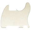 Musiclily 8 Hole Tele Pickguard Blank for Fender USA/Mexican Telecaster Esquire Guitar, 4Ply Parchment Pearl