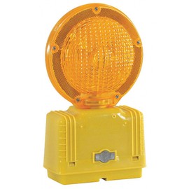 Cortina 03-10-3WAYDC Polycarbonate LED, Amber bi-Directional with photocell, 3-Way Switch, Yellow, housing/Base [uses (4) d-Cell Batteries (not Included)]