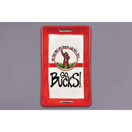 Ceramic Collegiate Handled Mini Tray (Ohio State)