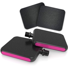 Moto Reflex Urban Pedal Pink + 2 Replacement Grip Surfaces - The Ultimate City and Touring Pedal for All Shoe Types - Innovative City Bike, E-Bike Flat Pedals