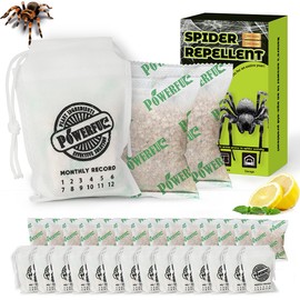 14 Pack Long-Lasting Spider Repellent Pouches - Natural Peppermint & Cinnamon Oil Blend, Indoor/Outdoor Effective Spider Prevention for Closets, Attics, Garages, RVs (60 Day Protection)