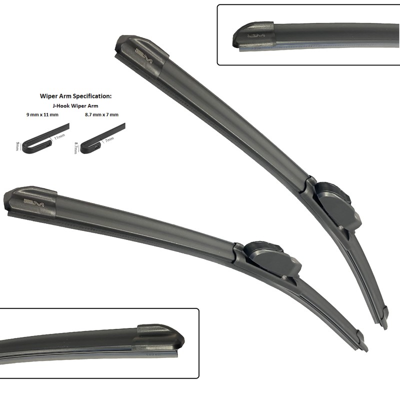 Front Wiper Blades For JAGUAR Vanden Plas XJ8 04-09 Pair