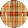 Pier 1 Harvest Plaid Salad Plate, Spice