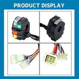 Silscvtt Left Handlebar Switch Start On Off Light Replacement for Can-Am Outlander 500 650 800 1000 Re1000 Replacement for 703500920 710003062