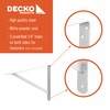 Decko Products 49146-10 Heavy-Duty Shelf Bracket, 14.5-Inch X 10-Inch, White,