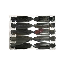 Makeup Clips, Bangs Clips, Made in Japan, Black, Set of 10