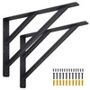 Wdwlbsm 2Pcs Heavy Duty Shelf Bracket Countertop Support Brackets 16"x12"