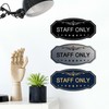 Signs ByLITA Victorian Staff Only Sign (Brushed Gold) - Large