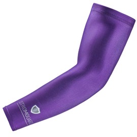 Stromguard Compression Sports Arm Sleeve Digital Camo Baseball Football Basketball - (One Arm Sleeve) (Adult Medium, #33 - Purple)