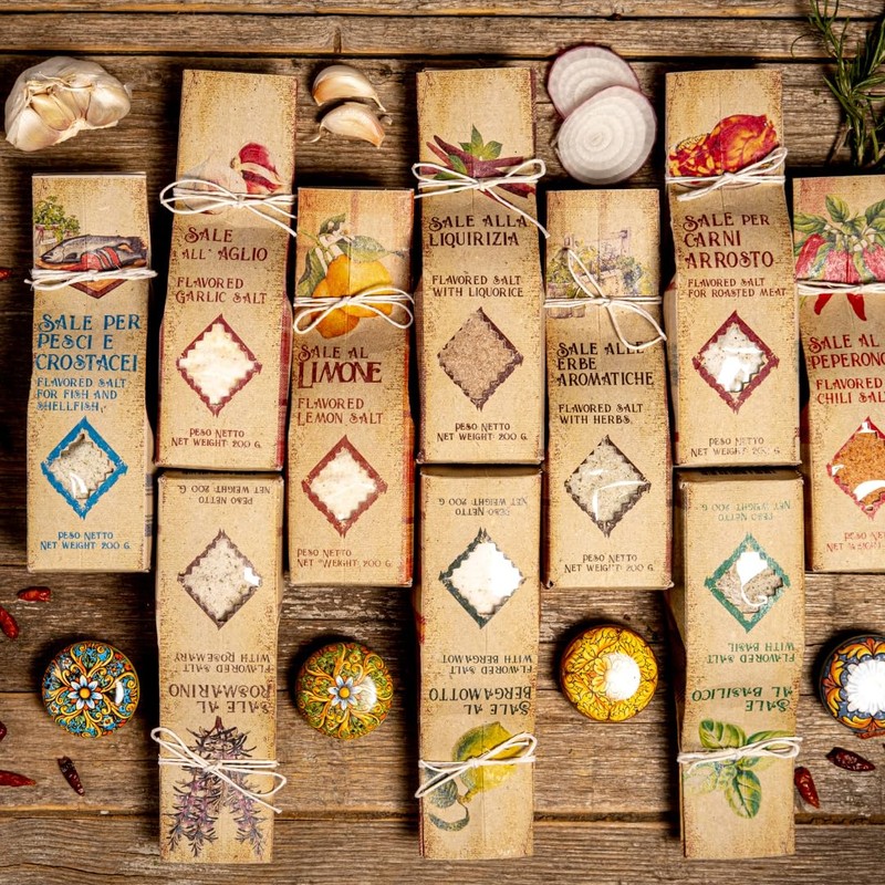 ARTIGIANI DEI SAPORI - All-Natural Sicilian Unrefined Sea Salt Infused