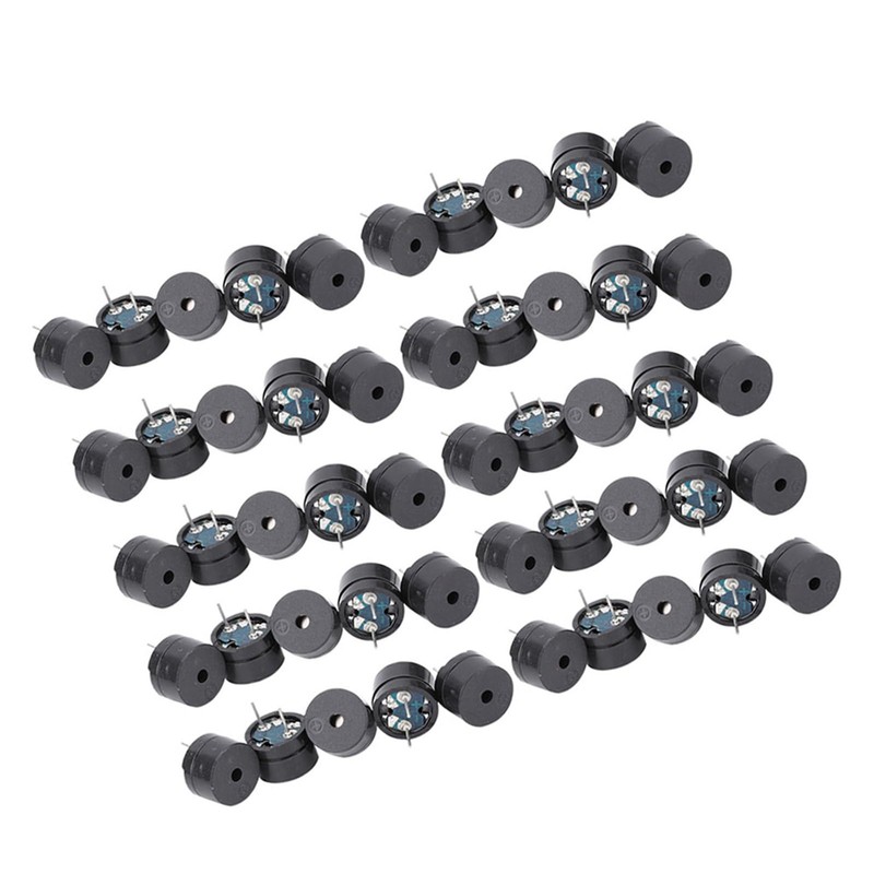 Pack of 50 16 Ohm AC 2KHz Electromagnetic Buzzer, 3V