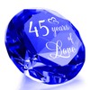 YWHL 45th Wedding Anniversary Sapphire Gift for Couple, 45 Years