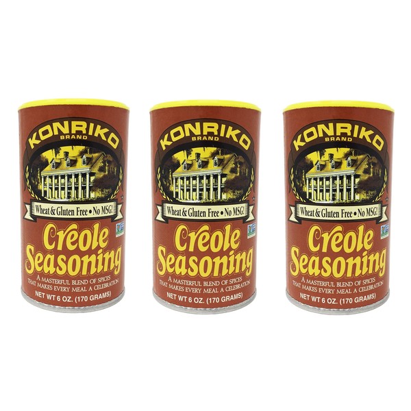 Konriko - Creole Seasoning 6 oz (Pack of 3) -