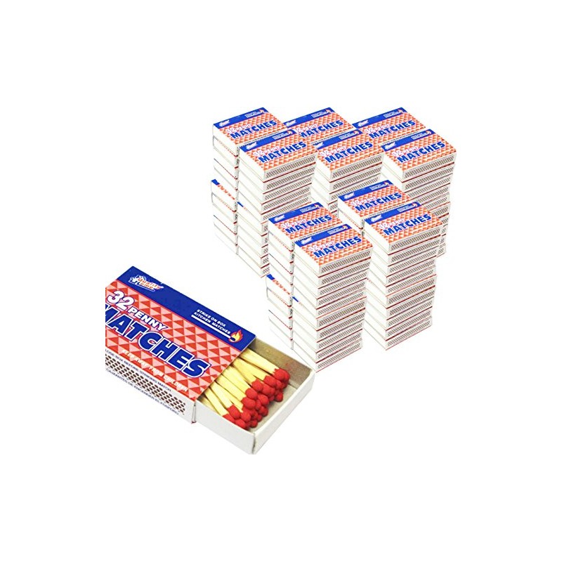 100 Packs Matches 32 count Strike on Box Kitchen Camping