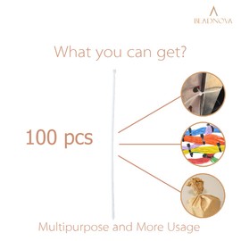 Beadnova Cable Ties Tie Wraps Zip Ties Heavy Duty for Multi-Purpose(14 Inch, White, 100pcs)