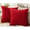 Seechoo Corduroy Cushion Covers, Set of 2, 45 x 45