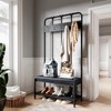 SHA CERLIN Hall Tree, Coat Rack with Shoe Bench &