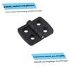 Pack of 4 Hinges for Cabinet Doors, Nylon Hinge, 30