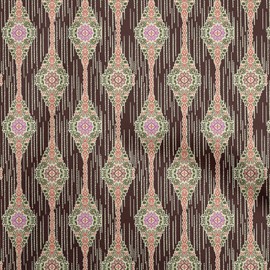 oneOone Velvet Maroon Fabric Floral Quilting Supplies Print Sewing Fabric by The Yard 58 Inch Wide