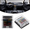 6-Way 12V-24V Car Power Distribution Blade Fuse Holder Box Terminal