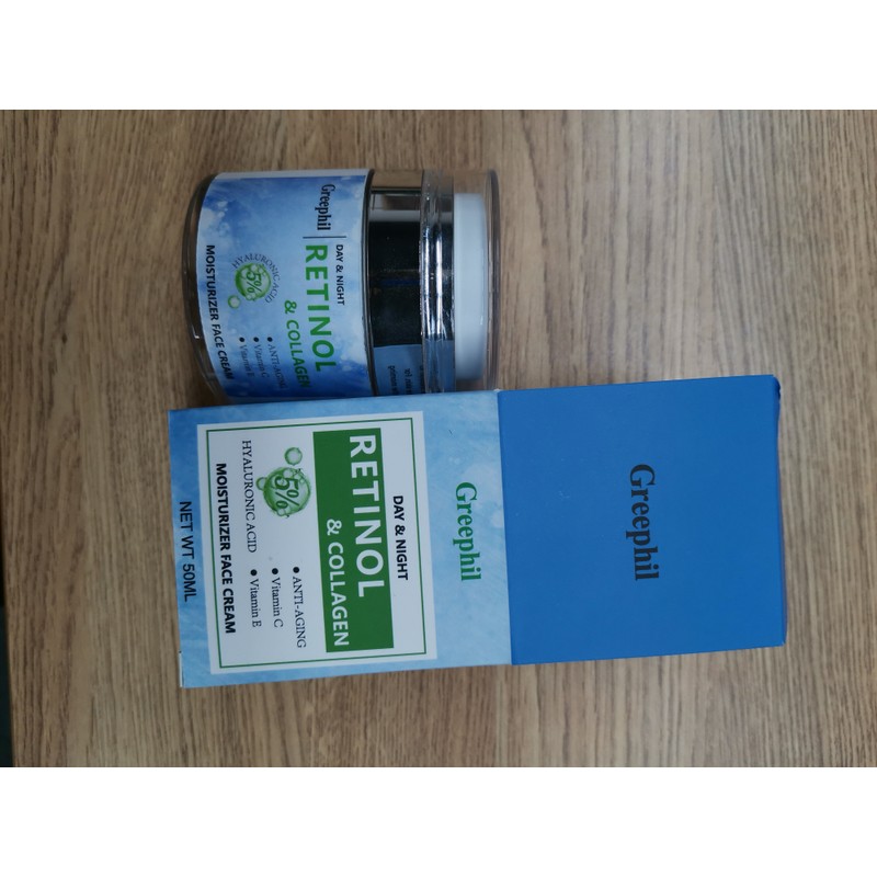 Greephil DAY &NIGHT retinol collagen moisturizer face cream -1.7 fl.oz//50ML