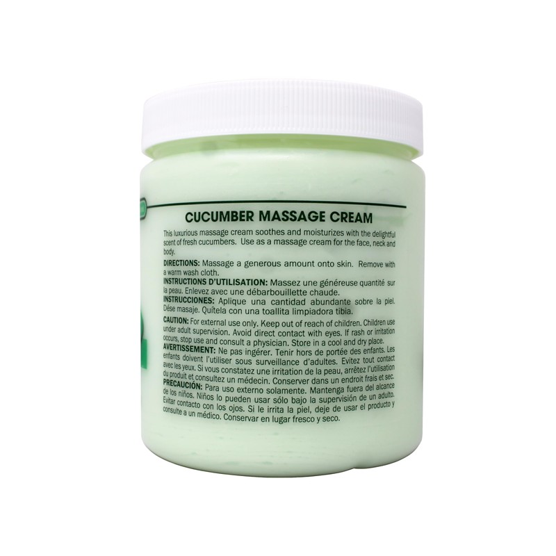Queen Helene Cucumber Professional Massage Cream, Soothing and Moisturizing, 15