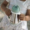 Beaba Vaso para Sorber con Pajita de Acero Inoxidable, Sabio