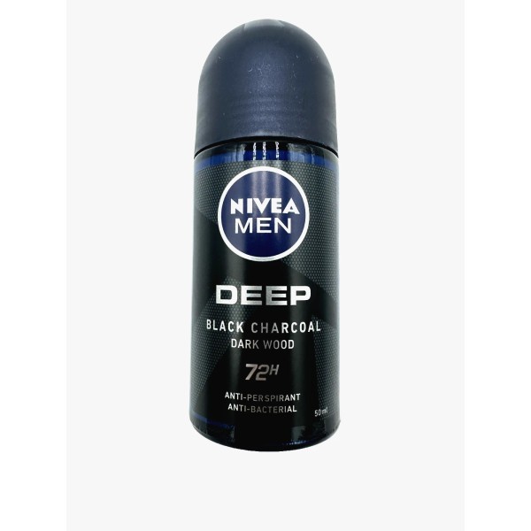NIVEA MEN DEEP 72hr. darkwood antibacterial/ antipers. roll on 50ml