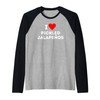 Fun Graphic-I love Pickled Jalapenos Raglan Baseball Tee